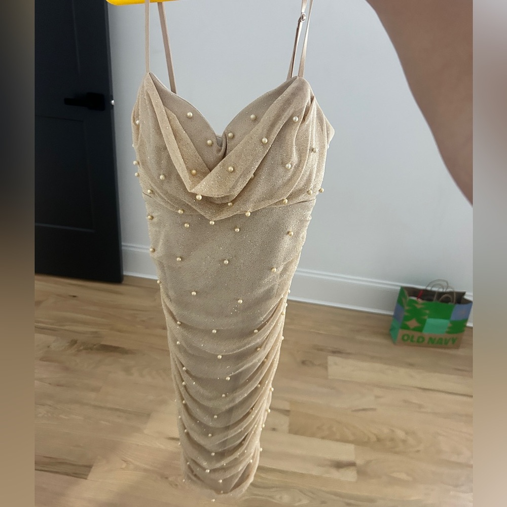 Gold hoco dress